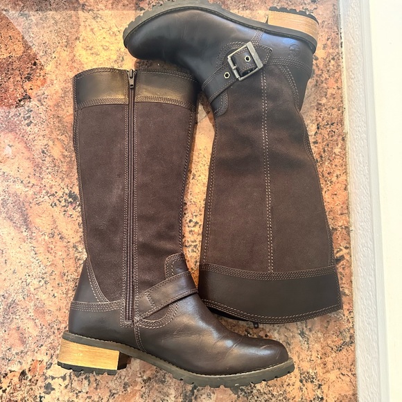 Timberland leather & suede tall boots - Picture 2 of 10